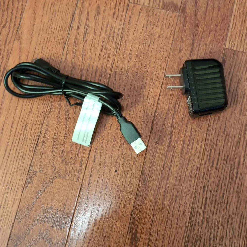 Micro USB Cable with Power Adapter Black
